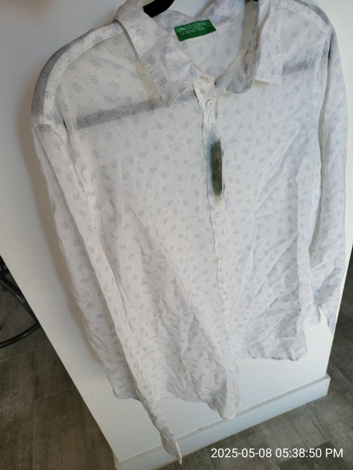 Chemise neuve femme taille 42 benetton - photo numéro 4