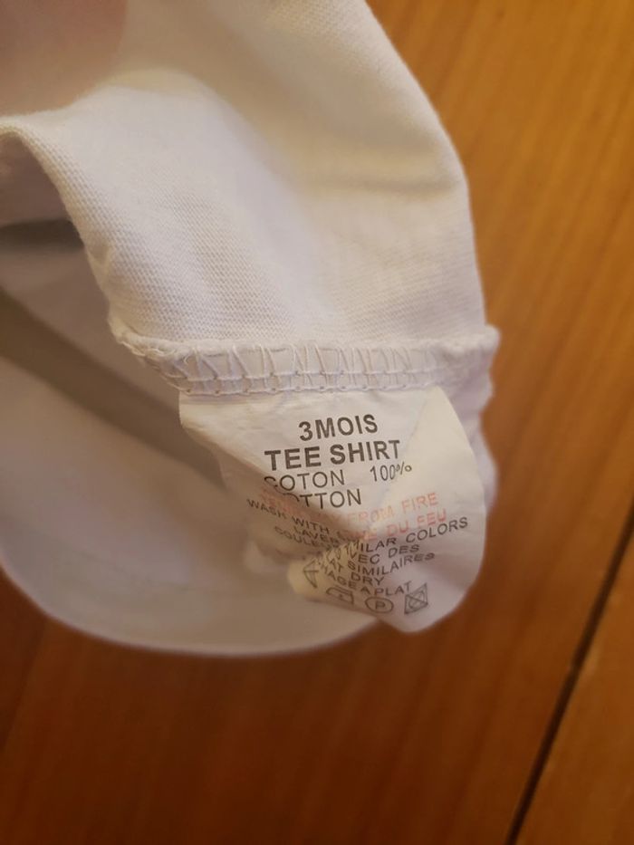 T shirt manches courtes 3 mois nature - souris - écureuil - photo numéro 3