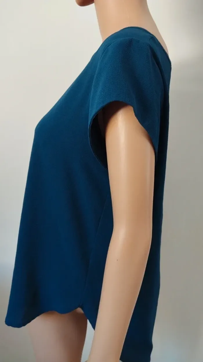 Blouse bleu only taille 40 femme manches courtes - photo numéro 8