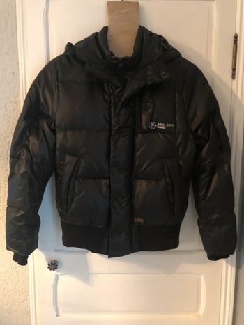 Doudoune en plume à capuche « g.star raw» T L portée 3-4 fois cause départ au soleil comme NEUVE