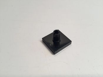 lot x2 Carreau noir 2x2 avec goupille 2460 pièce détachée Lego #A14