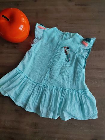 Robe turquoise catimini 9 mois