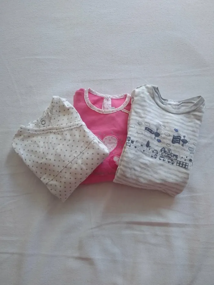 Lot de 3 Pyjamas Filles Leger - photo numéro 2