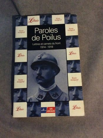 #paroles de poilus lettres et carnets du front 14-18  Jean Pierre Guénot