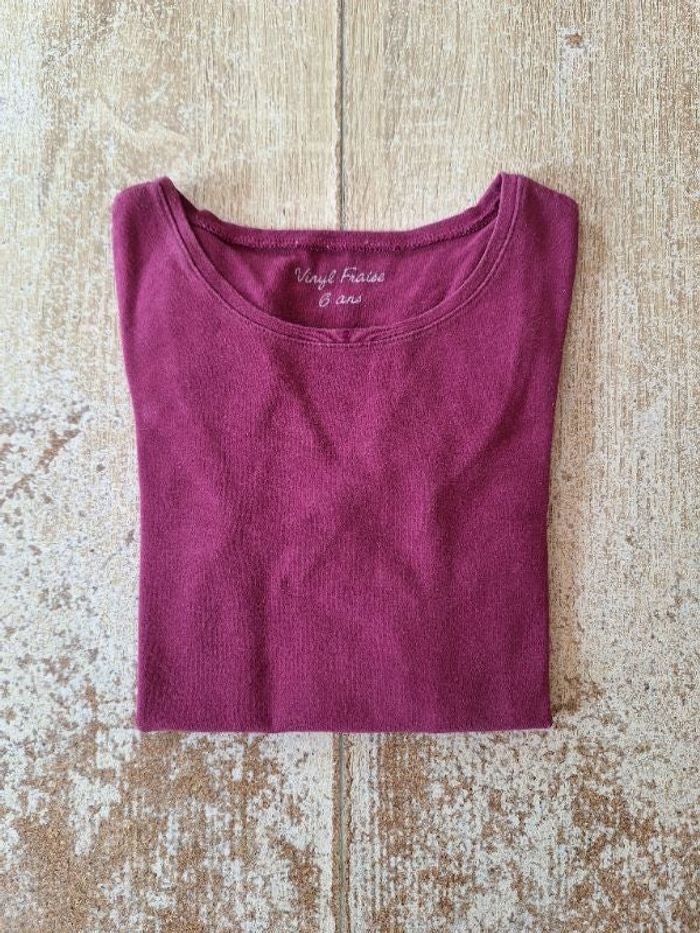 T-shirt Vinyl Fraise - 6 ans
