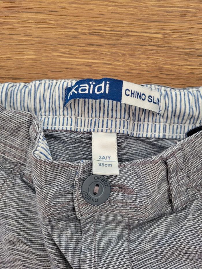 Pantalon chino slim - Okaïdi - 3 ans - photo numéro 4