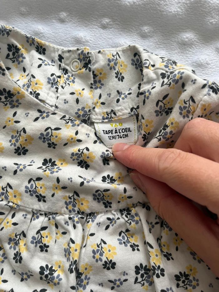 Blouse fleurie tape à l’œil 12 mois - photo numéro 2
