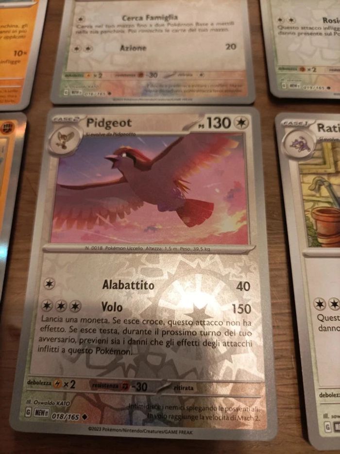 Lot de 6 cartes Pokemon 151 Osselait Ossatueur Roucoll Roucoups Rattata Rattatac - photo numéro 5