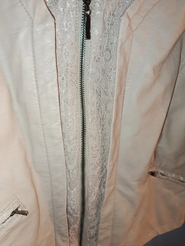 Sublime veste simili cuir Jacqueline Riu taille 44 - photo numéro 4