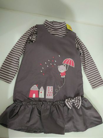 Robe chasuble et haut col roulé