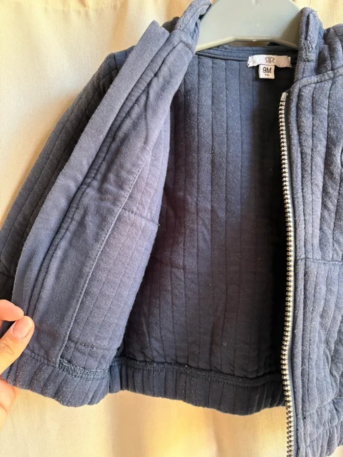 Veste à capuche chaude 9 mois - photo numéro 3