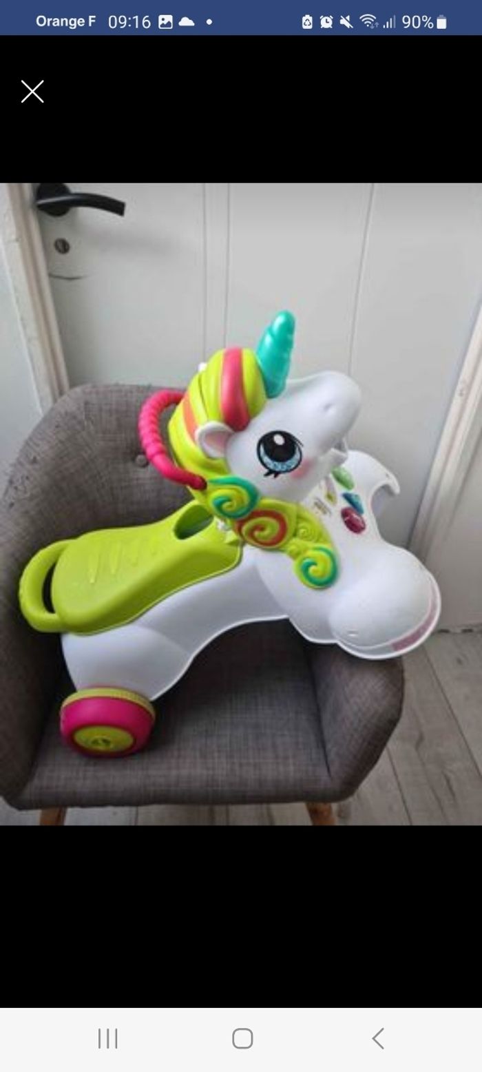 Jouet Licorne qui roule - photo numéro 2