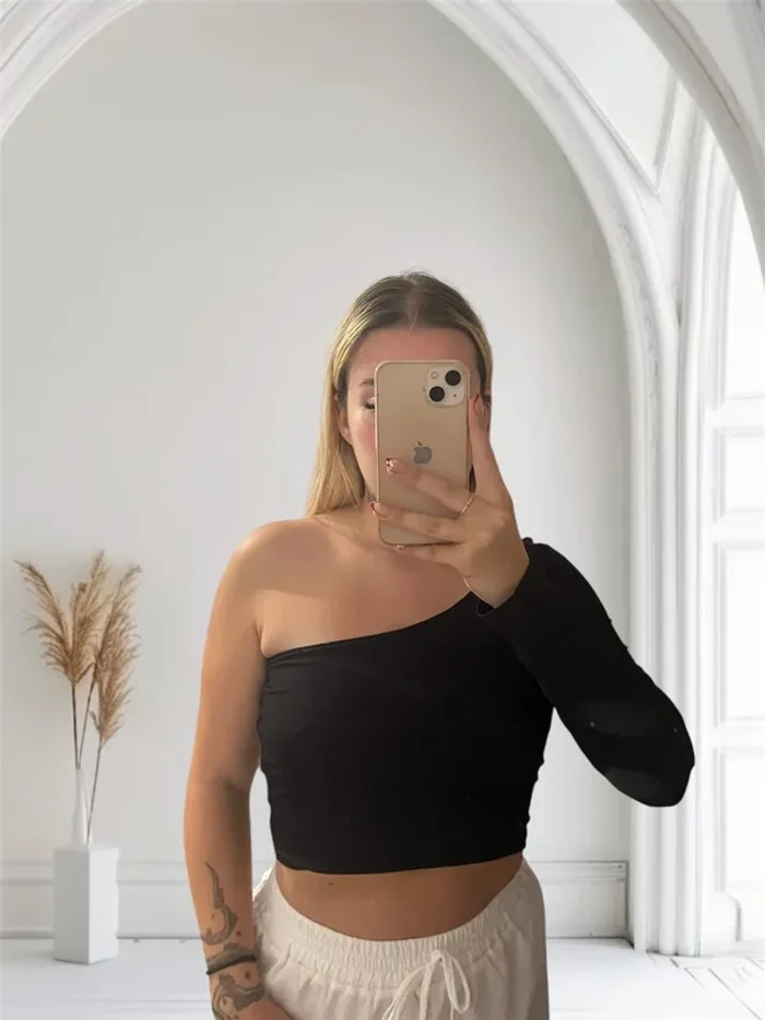 top shein noir