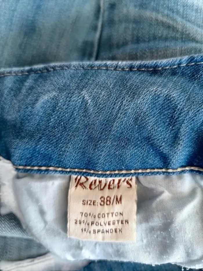 Jean REVERS jeans coupe droite ,taille basse ,texture extensible - photo numéro 12
