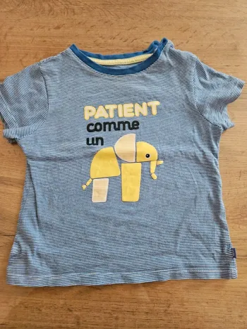 T-shirt obaïbi bébé garçon 18 mois