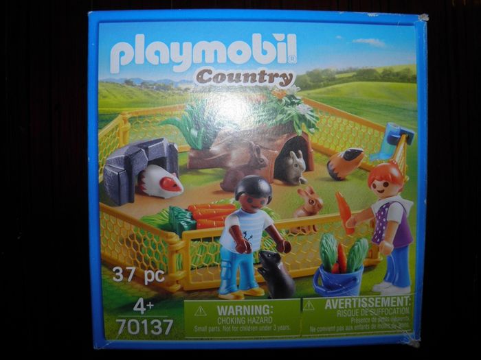 Playmobil 70137 Enfants avec petits animaux Complet + Boîte - photo numéro 2
