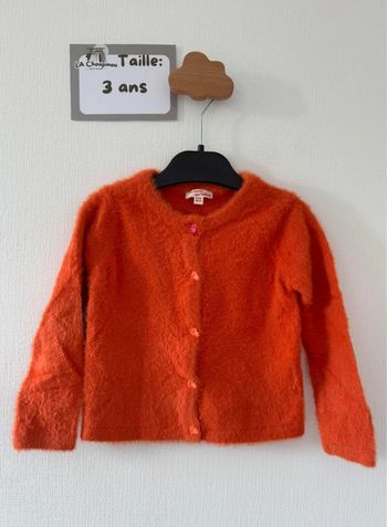 Gilet orange - taille 3 ans 🌸