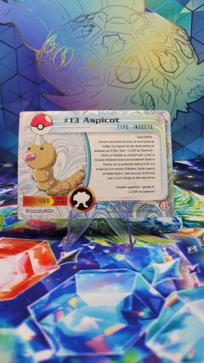 Carte Pokémon Topps n°13 Aspicot Series 1 FR - photo numéro 2