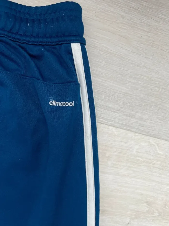 Jogging Adidas blue training pants Tiro 17 Climacool Mens L - photo numéro 10