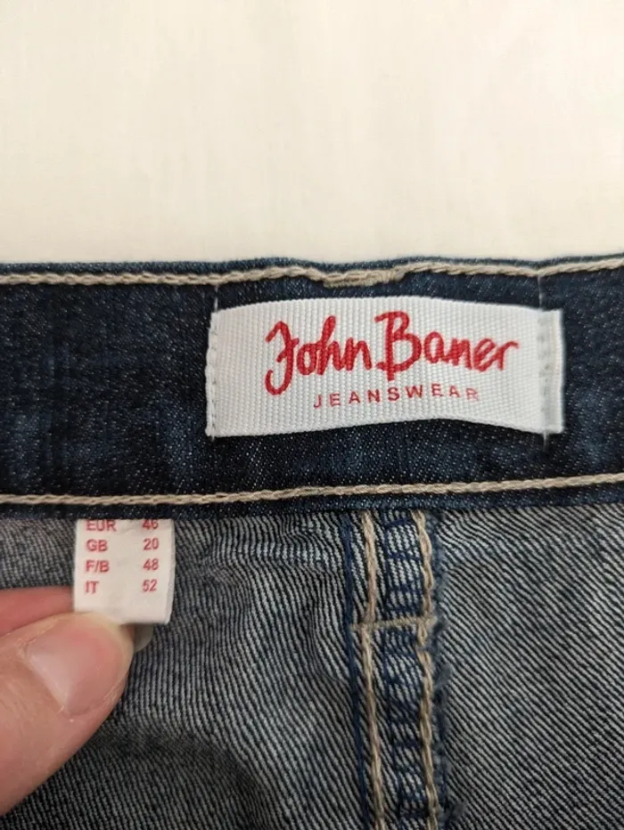 Jean court jambes larges - John Baner - taille 46 - photo numéro 4