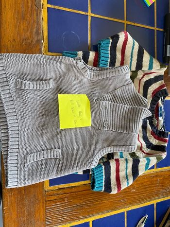 Veste pull sans manche 