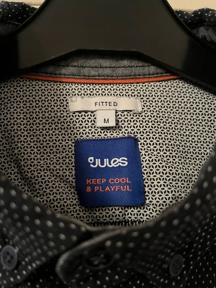 Chemise Jules noir à pois blanc - photo numéro 2