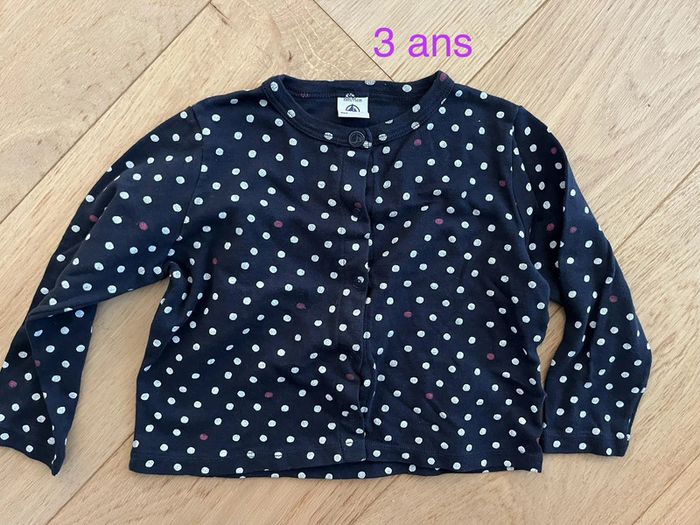 Gilet Petit bateau 3 ans pois