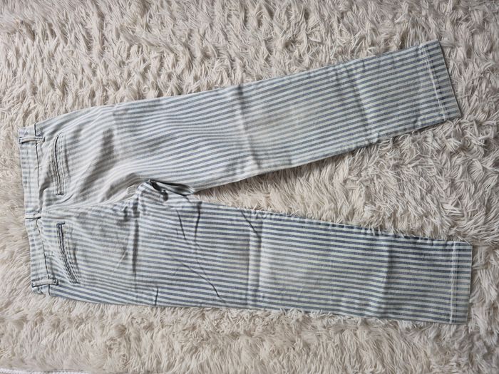 Pantalon Salsa rayé bleu - Taille 36 - Très bon état - photo numéro 3