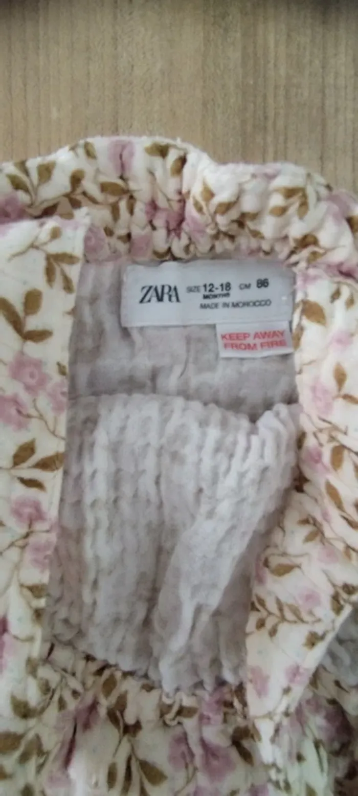 Combinaison pantalon fleuri fille Zara - photo numéro 2