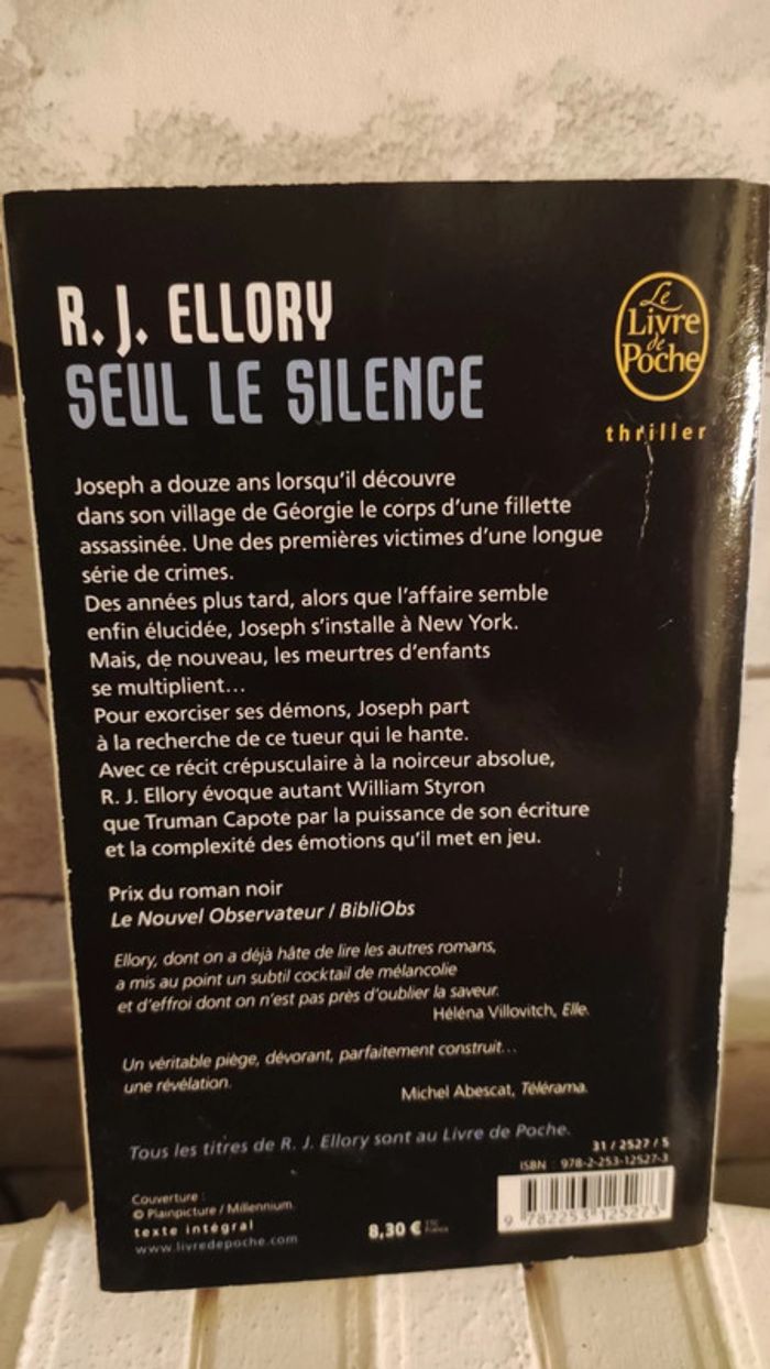 Seul le silence - R.J Ellory - Le livre de poche - photo numéro 3