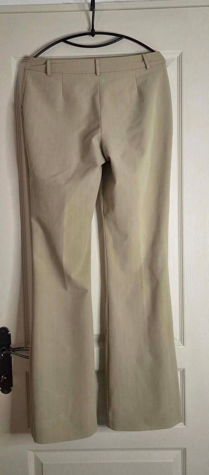 NAF NAF – Pantalon Élégant Beige Rayures Fines – Taille 38 – Excellent État - photo numéro 9