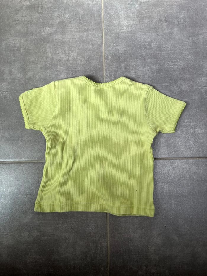 T-shirt vert fille 12 mois 3 Pommes - photo numéro 2