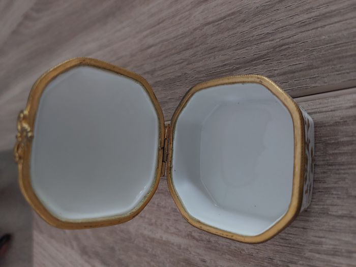 Boite à bijoux Le Tallec porcelaine dorée - photo numéro 3