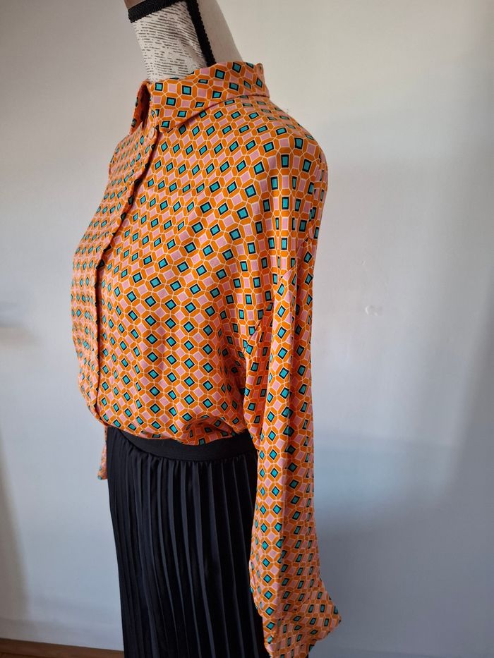Chemise, chemisier orange Zara - photo numéro 7