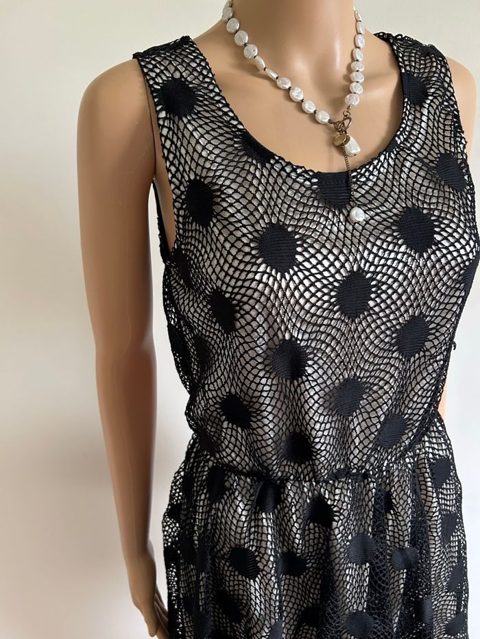 Robe noire et beige sans manches Molly Bracken taille unique jamais portée - photo numéro 4