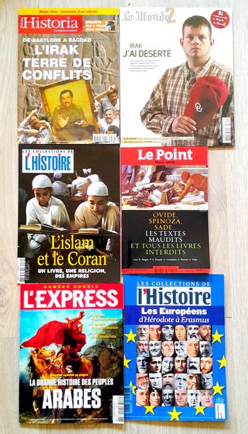 6 magazines histoire/société