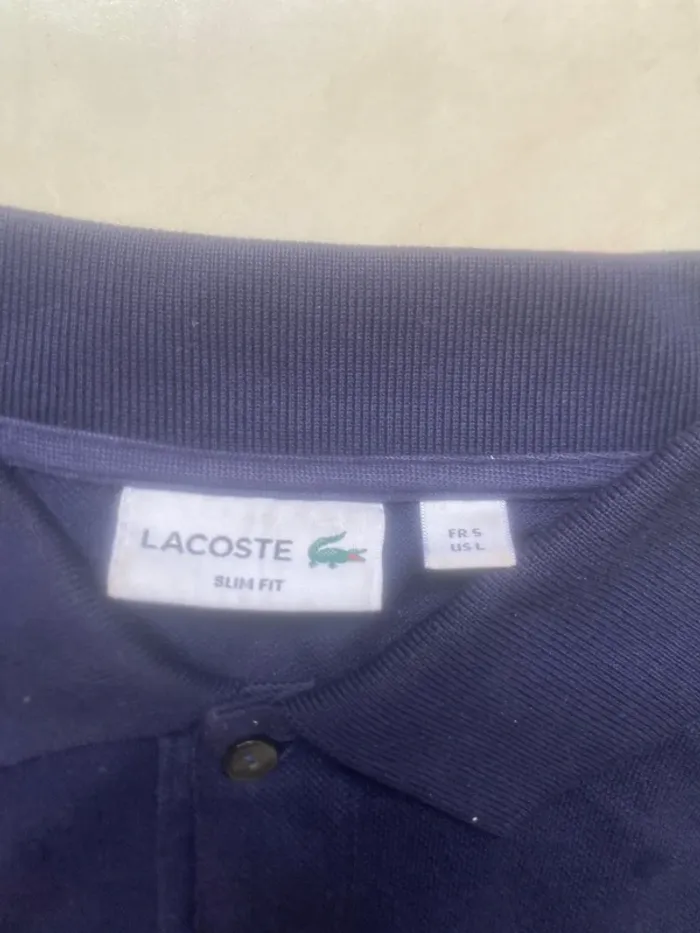 Polo manches longues Lacoste L Bleu marine - photo numéro 5