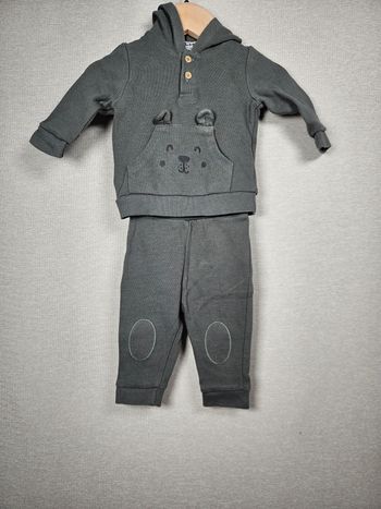 Ensemble kaki pull + pantalon La Halle 3 mois 62 cm 