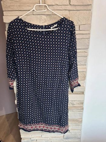 Robe manches 3/4 à motifs