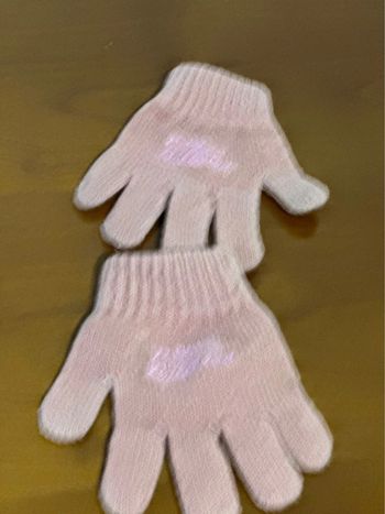 Magnifiques gants vieux rose Disney TU