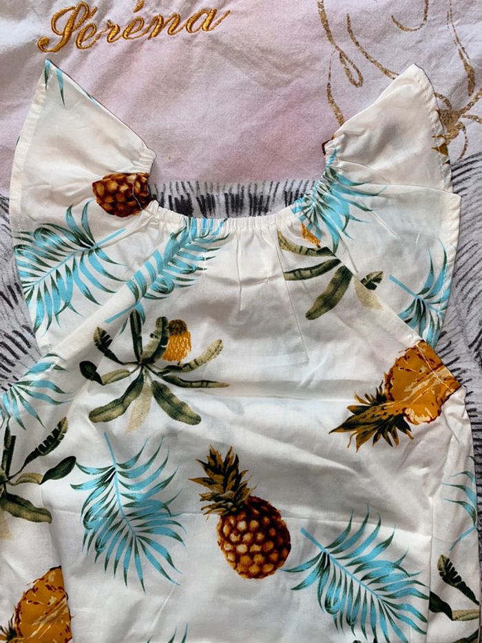 Barboteuse ananas tropical, neuf sans étiquette, 0-6 mois. - photo numéro 6