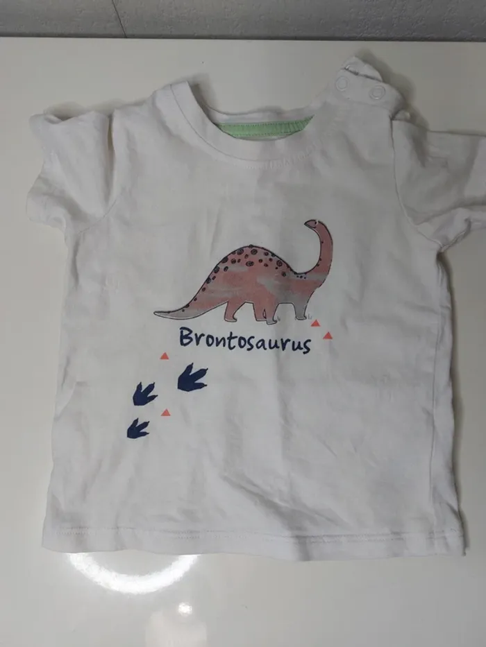 Tee-shirt blanc imprimé "Lupilu "