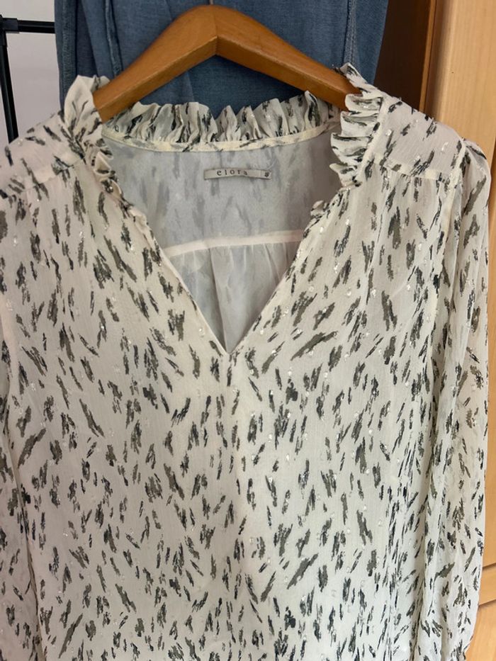 Chemise crème argenté - photo numéro 2