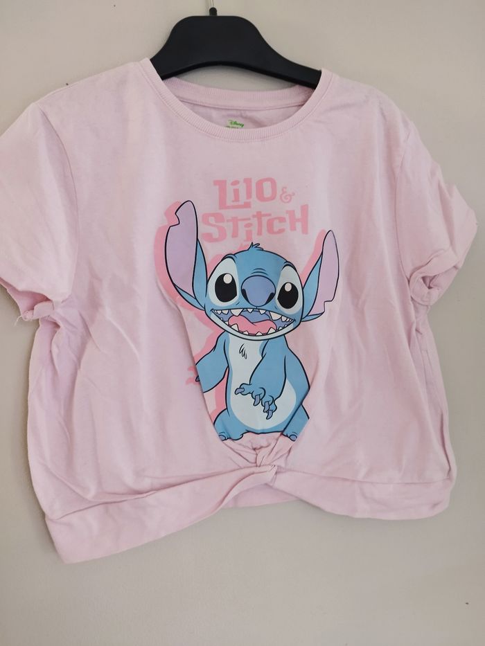 T shirt Stitch fille 10ans - photo numéro 4