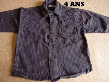Chemise rayée 4 ans