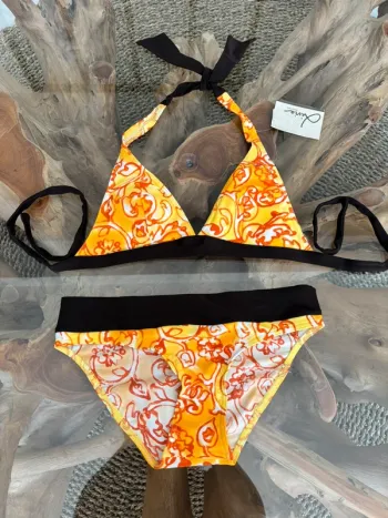 Maillot de bain 2 pièces pièces Livia orange