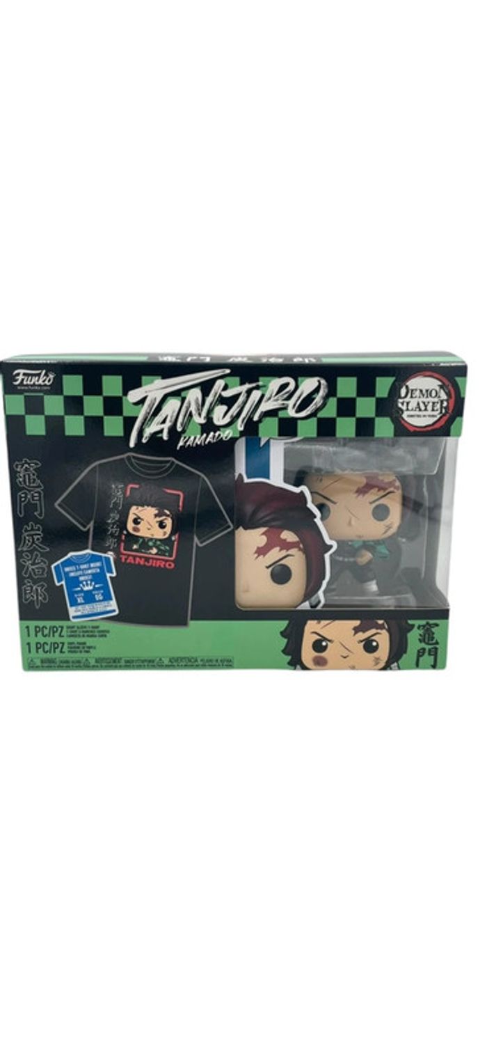 Coffret Funko Pop Demon Slayer T-Shirt taille Xl + Figurine Tanjiro Kamado neuf