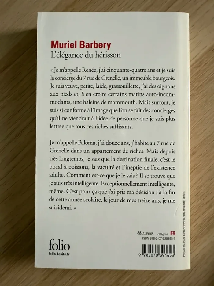Muriel Barbery l’élégance du hérisson - photo numéro 2
