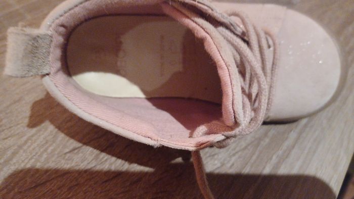 Chaussure montante rose poudrée - photo numéro 2