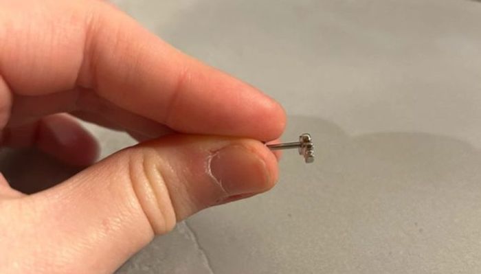 Piercing hélix/tragus/labret Evy’s Secrets – Acier chirurgical 316L – Neuf avec étiquette - photo numéro 3